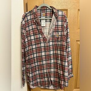 Carhartt FR Plaid button down. Size L